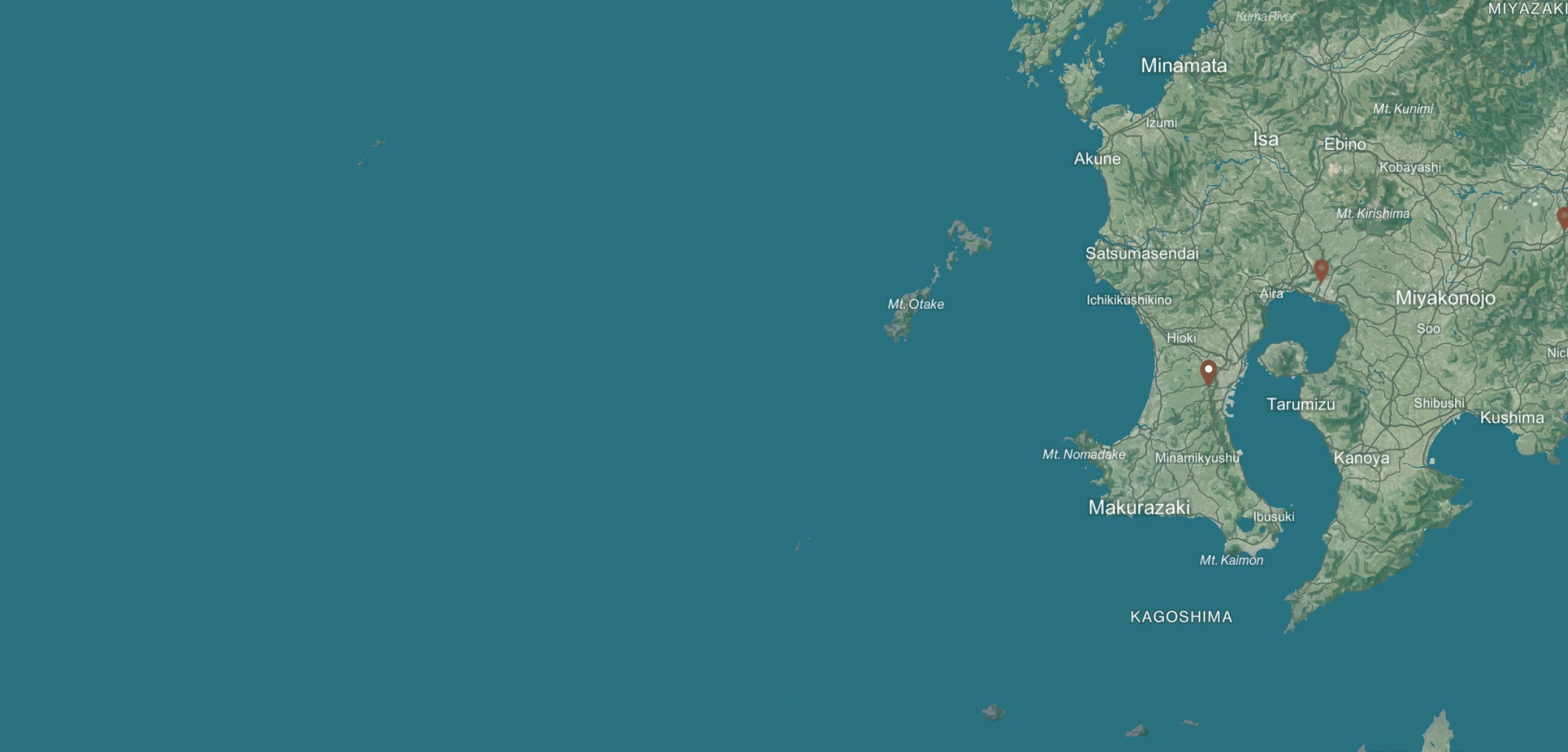 Kagoshima background map desktop