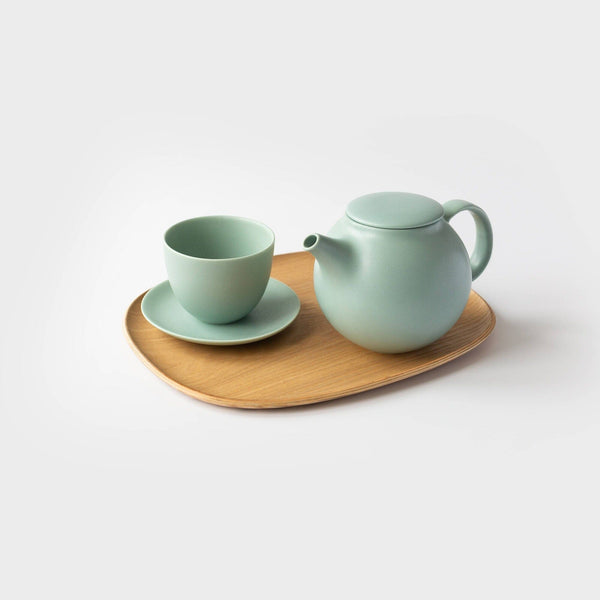 One Teacup with Serving Tray